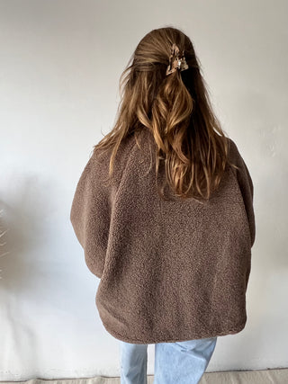 Brown reversible jacket