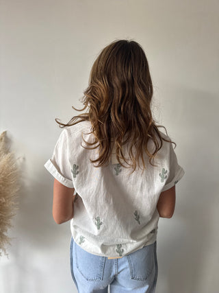 Cactus white blouse