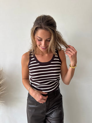 Beige brown top