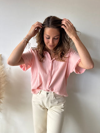 Light pink tetra blouse