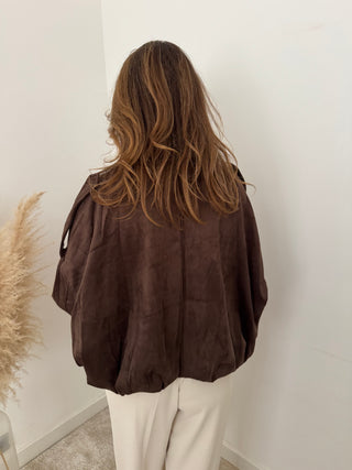 Brown suède jacket