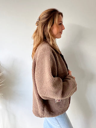 Brown reversible jacket