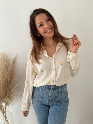 Pretty lemon blouse