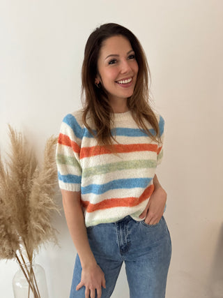 Colorful striped knit