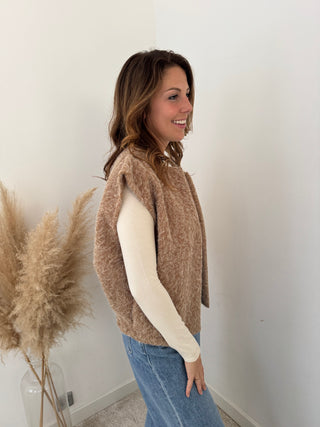 Camel fall gilet