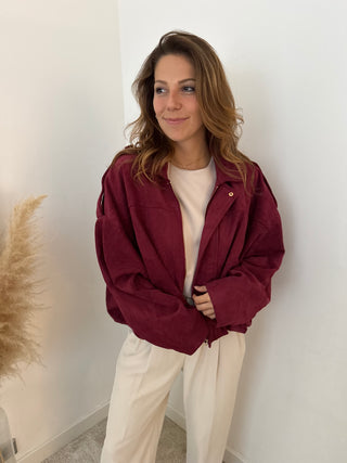 Bordeaux suède jacket