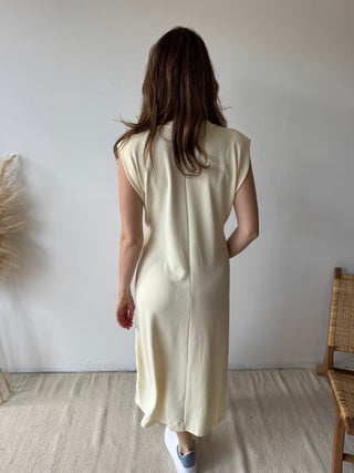 Yellow maxi dress