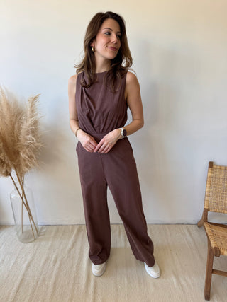 Brown classy jumpsuit