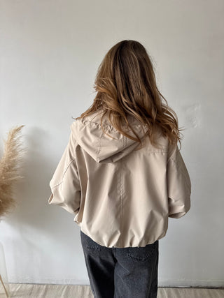 Beige rainjacket