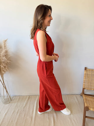 Terracotta classy jumpsuit