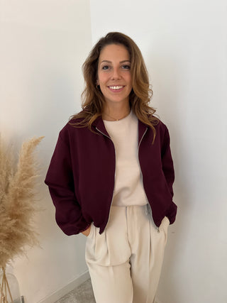 Bordeaux bomberjacket