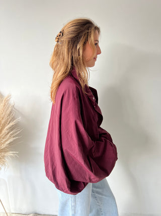 Burgundy lightweight jacket