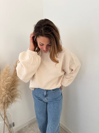 Simple soft beige knit