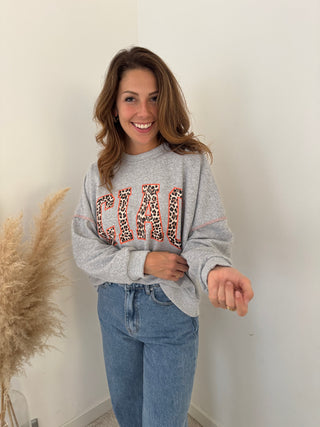 Grey ciao sweater