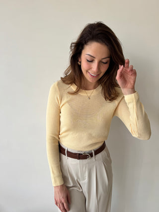 Yellow longsleeve top