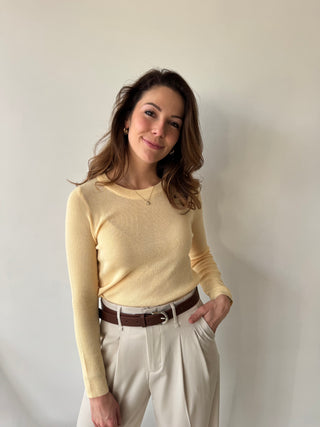 Yellow longsleeve top