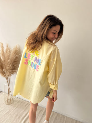 Yellow let me shine shirt