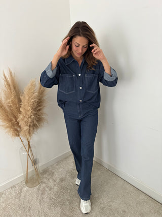 Dark denim set