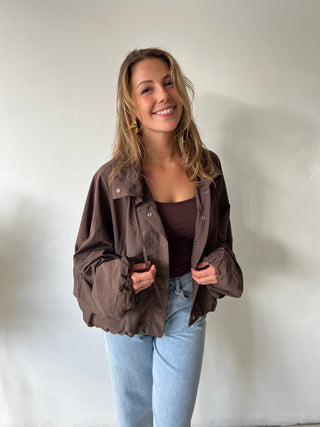 Brown lightweight jacket