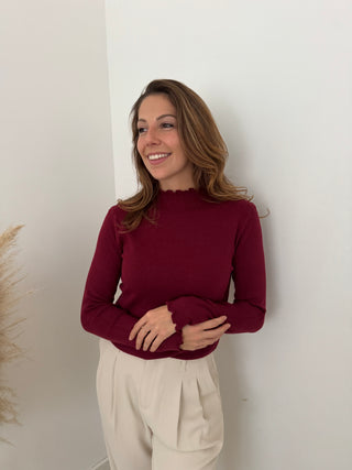 Bugundy soft souspull