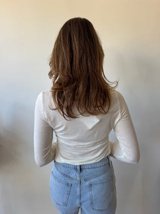 Soft cashmere beige top