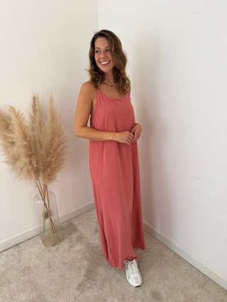 Pink flowy dress