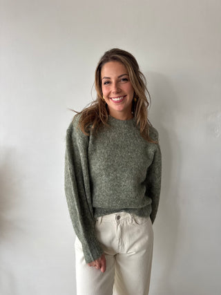 Kaki autumn knit