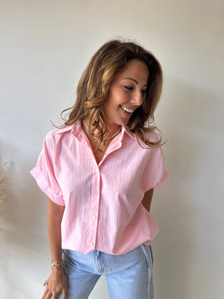 Be happy pink shirt
