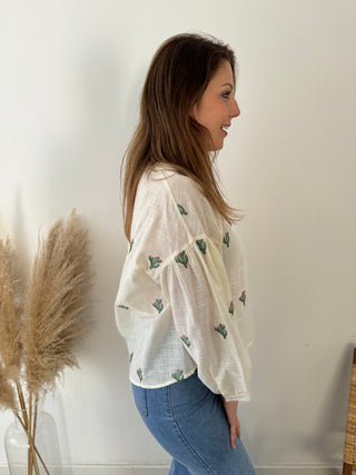 Cactus long sleeve blouse