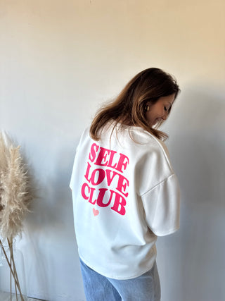 Red self love club t-shirt