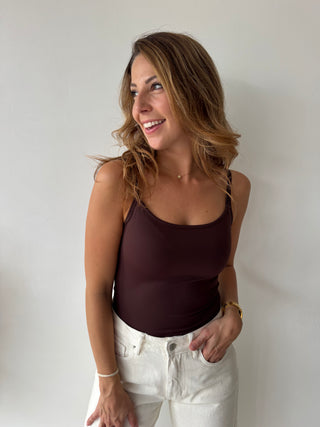 Brown tank top
