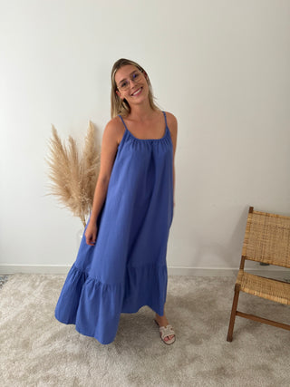 Cobalt maxi dress