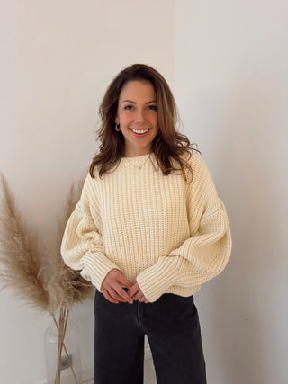 Cosy crème knit