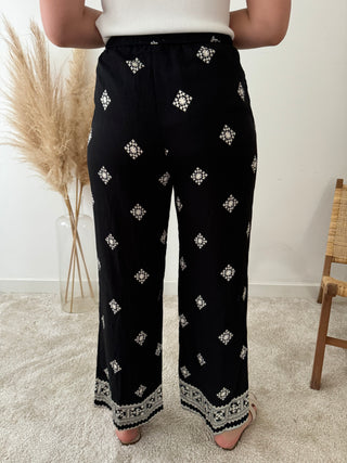 Black bohemian pants