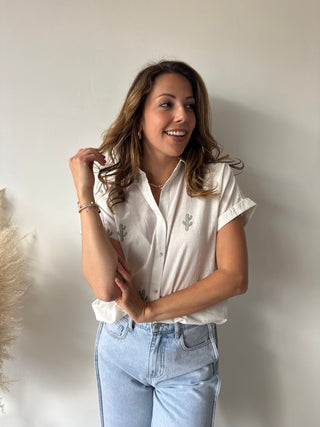 Cactus white blouse