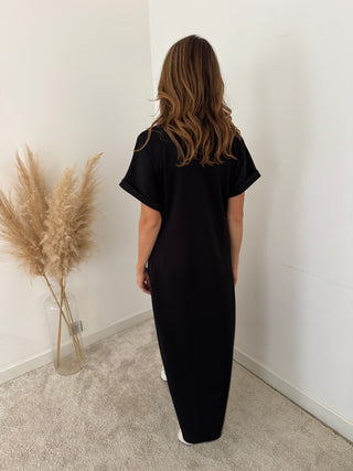 Soft black knot dress