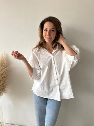 White summer blouse