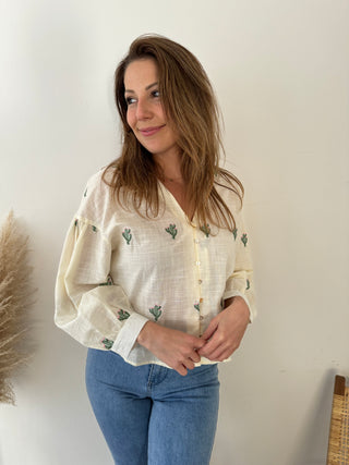 Cactus long sleeve blouse