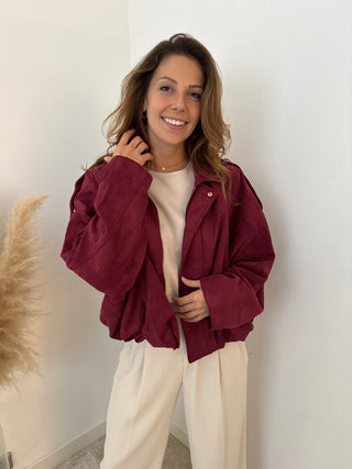Bordeaux suède jacket