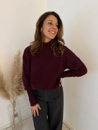 Perfect burgundy turtleneck knit