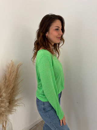 Soft green long sleeve t-shirt