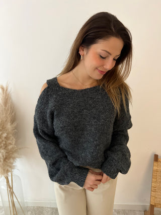 Soft dark grey Emma knit