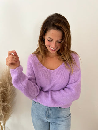 Soft lila knit