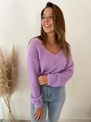Soft lila knit