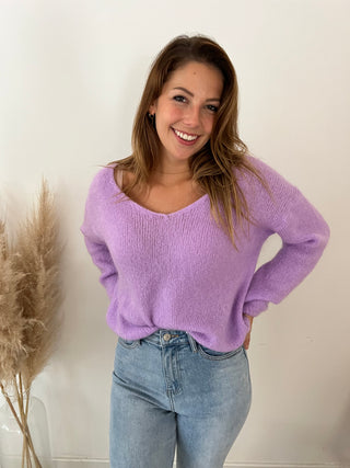 Soft lila knit