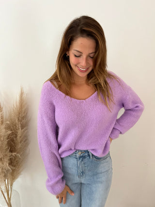 Soft lila knit
