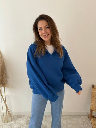Cobalt polo sweater
