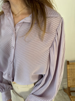 Lila wide sleeves blouse