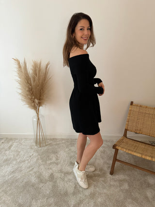 Cute black off shoulder dress