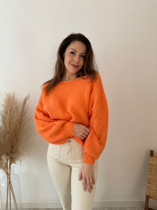 Simple orange knit